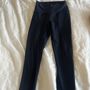Lululemon Wunder Train Leggings High Rise 25 Size 4 True Navy EUC